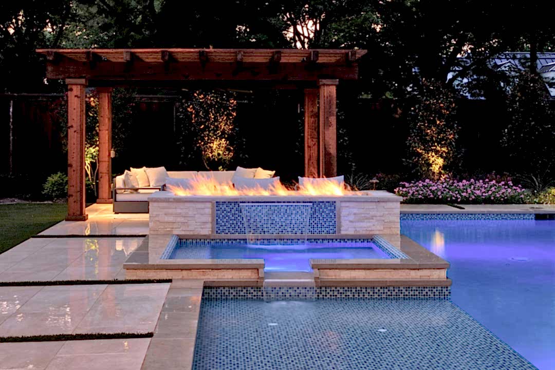 Dazzling Pool Feature Installation in Dallas, TX